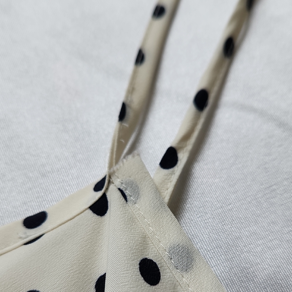 J. Crew Polka Dot Spaghetti Strap Dress With POCKETS Size 2 - Picture 5 of 9